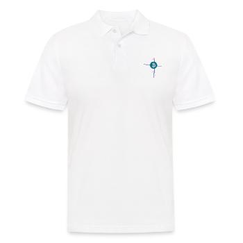 The Blockchain Wires - Men's Polo Shirt - white - Front - Kai (181cm)