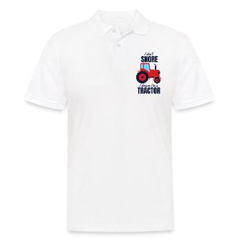 tractor - Men's Polo Shirt - white - Front - Kai (181cm)