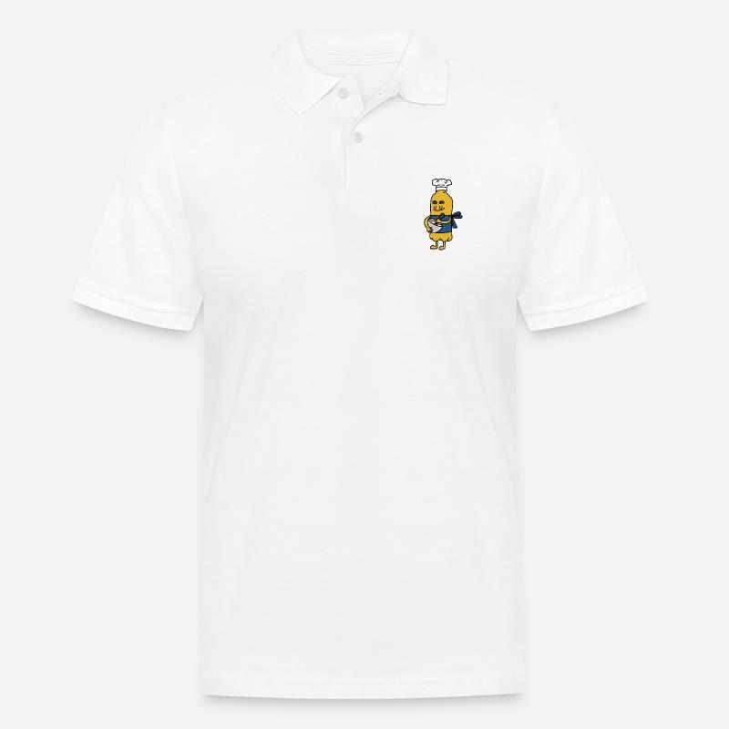 Baking Soda Baker - Männer Poloshirt - Weiß