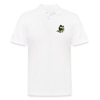 Alligator robber, Aligator Räuber - Männer Poloshirt - Weiß - Vorne - Kai (181cm)