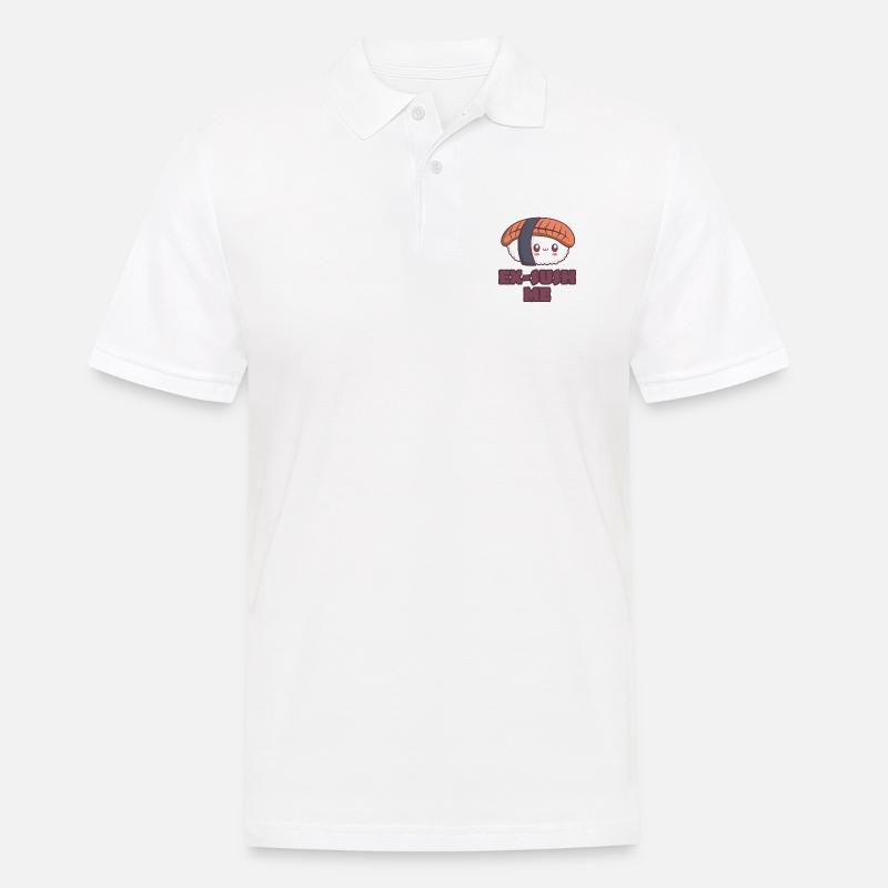 cute sushi - Männer Poloshirt - Weiß