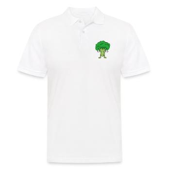 Broccoli hug - Men's Polo Shirt - white - Front - Kai (181cm)