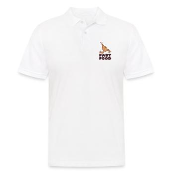 Fast Food - Männer Poloshirt - Weiß - Vorne - Kai (181cm)