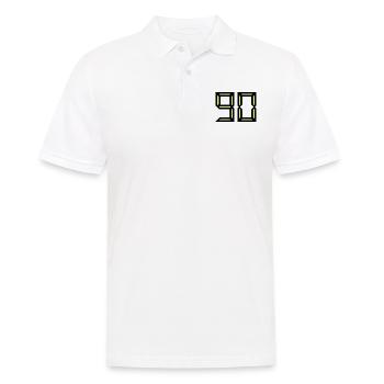 90. HAPPY BIRTHDAY. HAPPY BIRTHDAY - Men's Polo Shirt - white - Front - Kai (181cm)