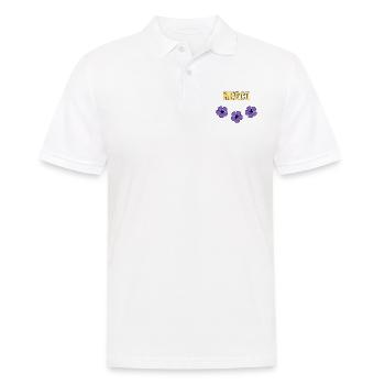 MERCI. THANKS. THANK YOU. ANNIVERSAIRE. NAISSANCE. - Polo Homme - blanc - Devant - Kai (181cm)