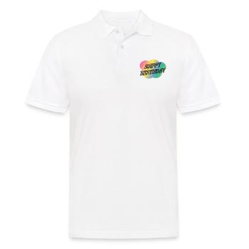 ALLES GUTE ZUM GEBURTSTAG. ALLES GUTE ZUM GEBURTSTAG. JAHRESTAG. - Männer Poloshirt - Weiß - Vorne - Kai (181cm)