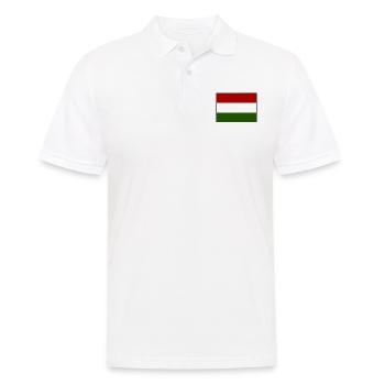 Der Staat Ungarn - Männer Poloshirt - Weiß - Vorne - Kai (181cm)