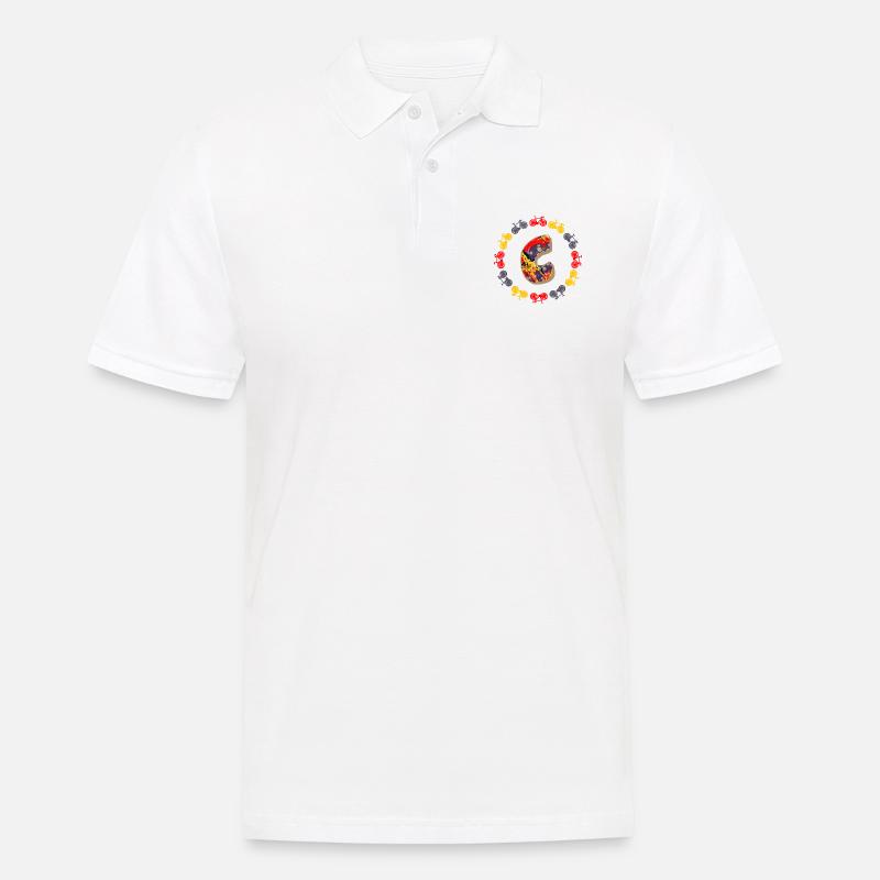 fahrrad e 202 c - Männer Poloshirt - Weiß