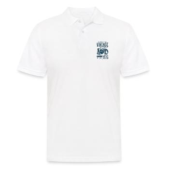 Vintage Traktor Landwirt Geburtstag Geboren 1976 - Männer Poloshirt - Weiß - Vorne - Kai (181cm)