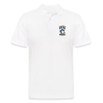I'm Not Old I'm Vintage Retro 1980 Drummer - Men's Polo Shirt - white - Front - Kai (181cm)
