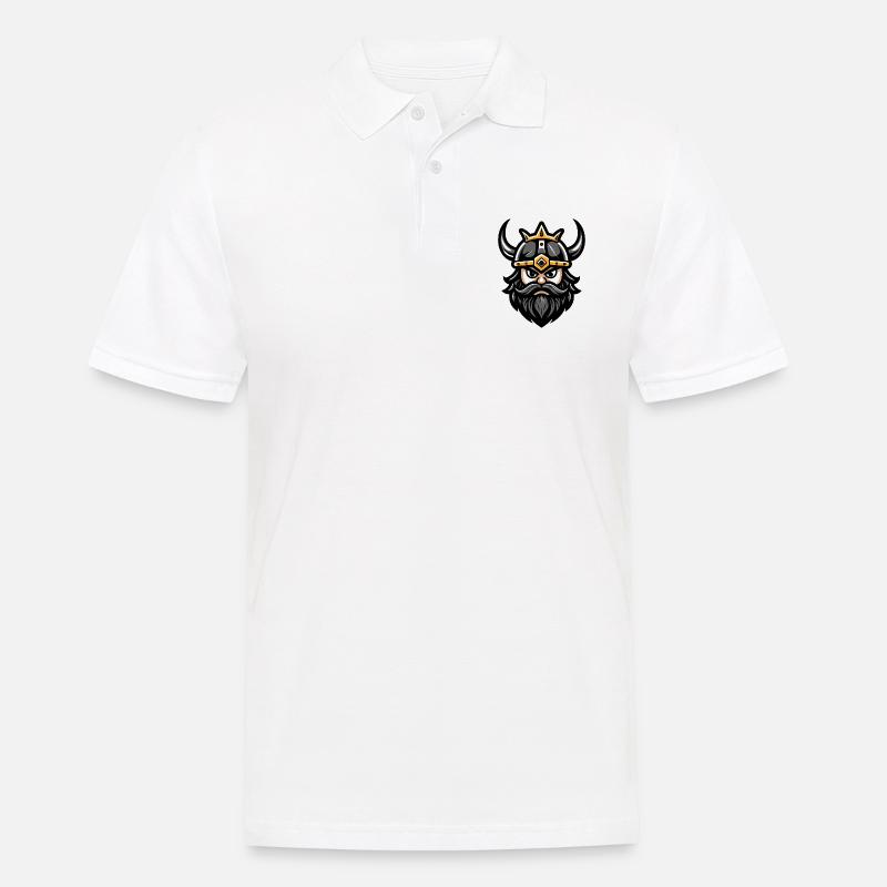 Wikinger Valhalla - Männer Poloshirt - Weiß