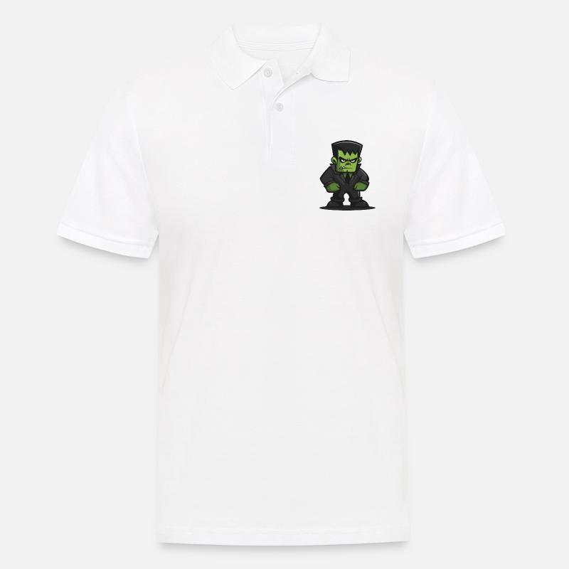 Zombie Halloween Comic - Männer Poloshirt - Weiß