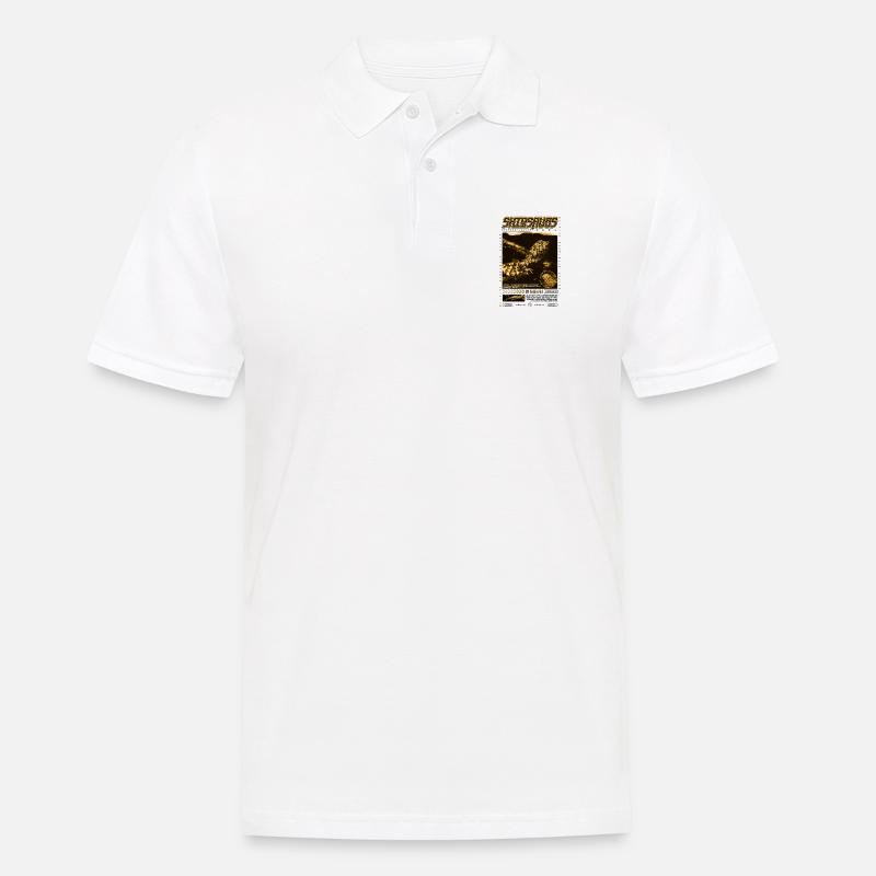 Chinesisches Krokodil Eidechse Shinisaurus Crocodilurus - Männer Poloshirt - Weiß
