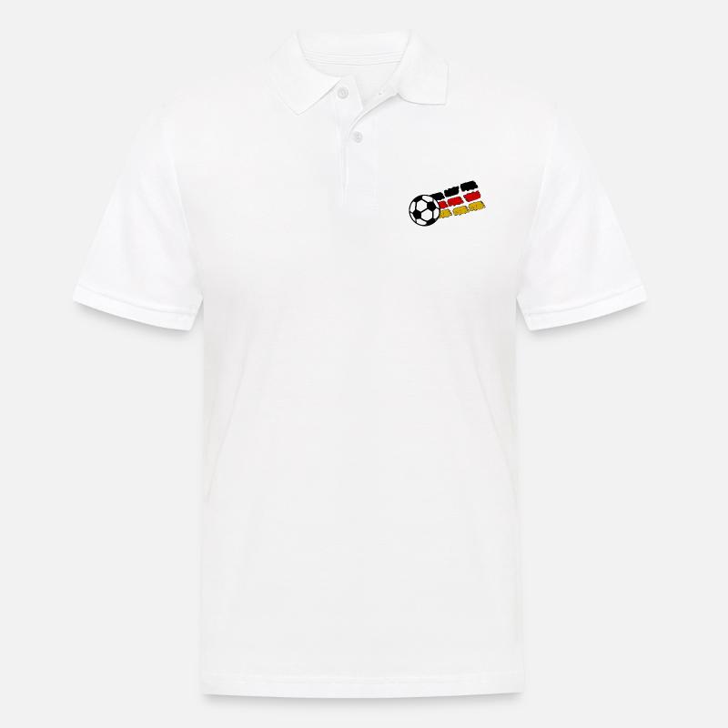 Das deutsche Team - Männer Poloshirt - Weiß