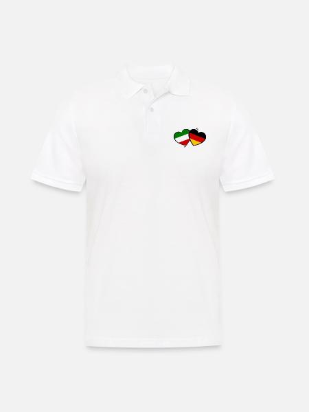 German-Italian partners - Men's Polo Shirt - white