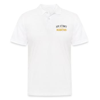 Ici c'est Nantes - Polo Homme - blanc - Devant - Kai (181cm)