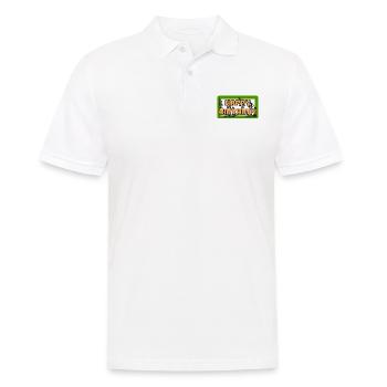BIRTHDAY. HAPPY BIRTHDAY. HAPPY BIRTHDAY. - Men's Polo Shirt - white - Front - Kai (181cm)
