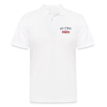 Ici c'est Paris - Polo Homme - blanc - Devant - Kai (181cm)