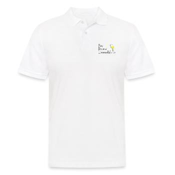 Bien. Mais maintenant: Limoncello! Limoncino! - Polo Homme - blanc - Devant - Kai (181cm)