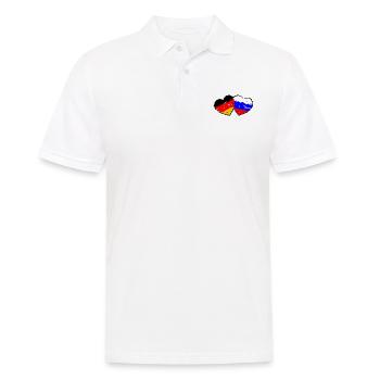Amour germano-russe - Polo Homme - blanc - Devant - Kai (181cm)