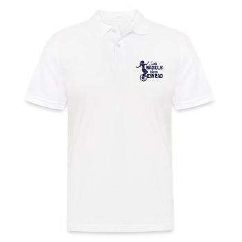 Einradfahrerin Coole Mädels Fahren Einrad - Männer Poloshirt - Weiß - Vorne - Kai (181cm)