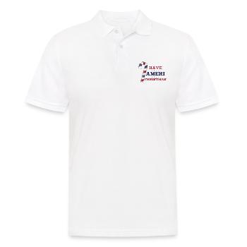 Have Ameri Christmas - Männer Poloshirt - Weiß - Vorne - Kai (181cm)