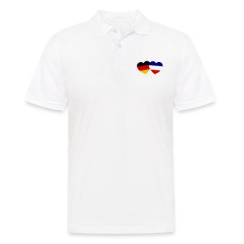 Relations franco-allemandes - Polo Homme - blanc - Devant - Kai (181cm)