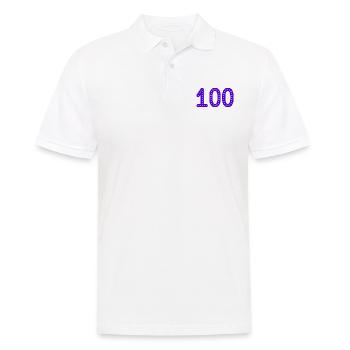 100. 100 YEARS. 100th ANNIVERSARY. 100 BIRTHDAY - Men's Polo Shirt - white - Front - Kai (181cm)