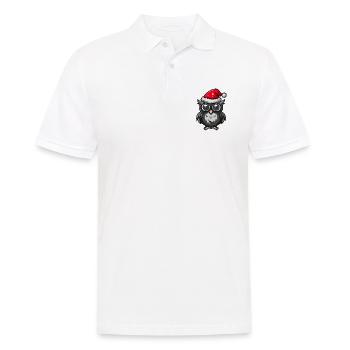 Hibou Noël - Polo Homme - blanc - Devant - Kai (181cm)