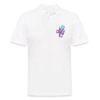 Bande dessinée d’anniversaire Koala - Polo Homme - blanc - Devant - Kai (181cm)