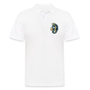 Seahorse Beer Funny - Men's Polo Shirt - white - Front - Kai (181cm)