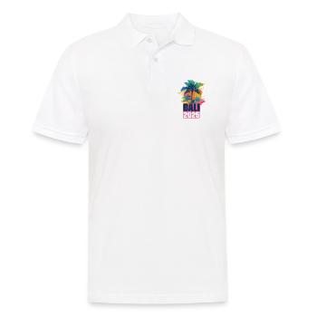 Bali 2025 Urlaub Palmen - Männer Poloshirt - Weiß - Vorne - Kai (181cm)