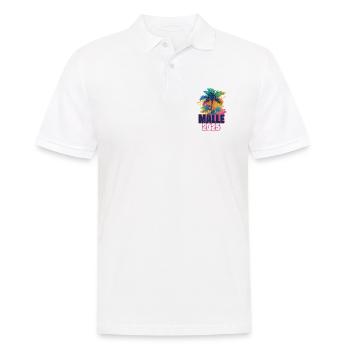 Malle 2025 Palmiers de Noël - Polo Homme - blanc - Devant - Kai (181cm)