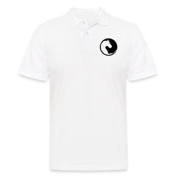 Pferd - Männer Poloshirt - Weiß - Vorne - Kai (181cm)