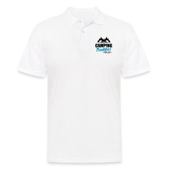 camping - Men's Polo Shirt - white - Front - Kai (181cm)
