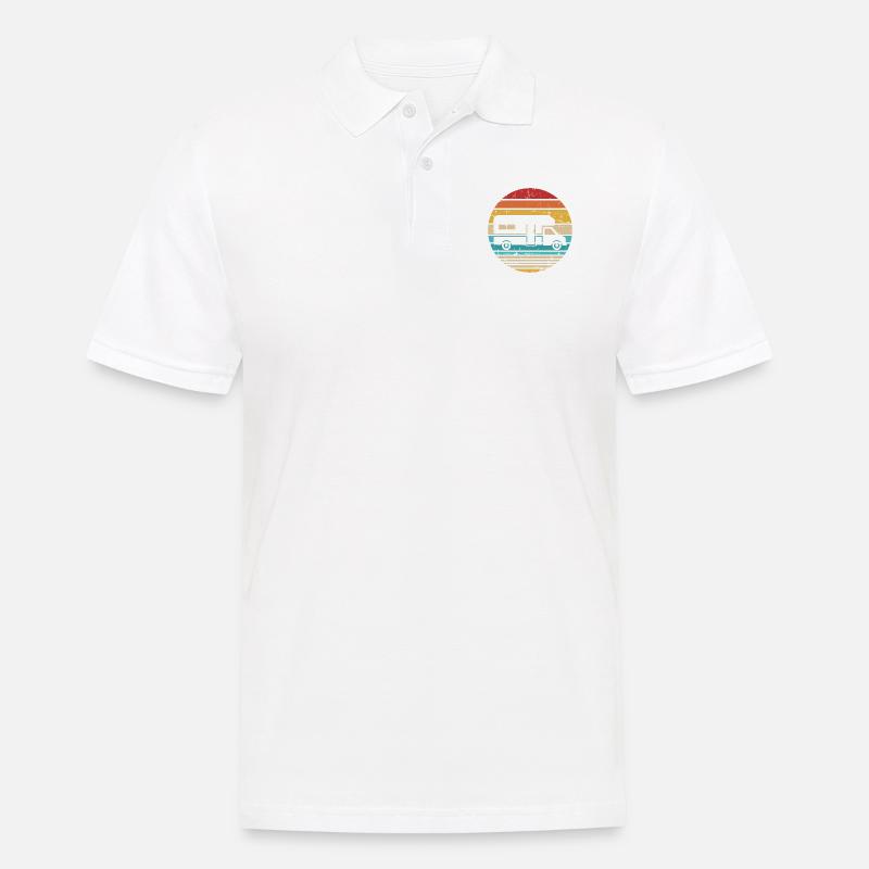 Wohnmobil - Männer Poloshirt - Weiß