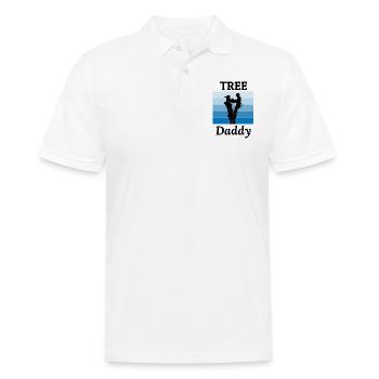 Arborist Dad Tree Climber Arboriculture Blue Sky - Men's Polo Shirt - white - Front - Kai (181cm)