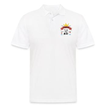 Papa tu es mon roi - Polo Homme - blanc - Devant - Kai (181cm)