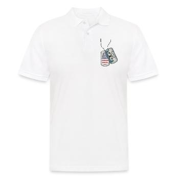 Erkennungsmarke IDAHO Fingerabdruck USA - Männer Poloshirt - Weiß - Vorne - Kai (181cm)