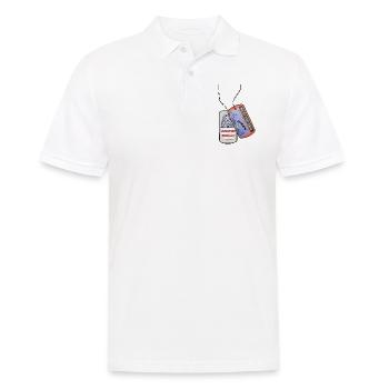 Erkennungsmarke WEST VIRGINIA Fingerabdruck USA - Männer Poloshirt - Weiß - Vorne - Kai (181cm)