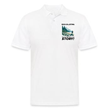 Pebble Rock Collecting Mineral Collectors Geology - Men's Polo Shirt - white - Front - Kai (181cm)