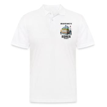 Geologen: Das Fundament der Gesellschaft, Geologie - Männer Poloshirt - Weiß - Vorne - Kai (181cm)