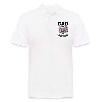 Fels Sammeln Papa Edelstein Sammler Geologe - Männer Poloshirt - Weiß - Vorne - Kai (181cm)