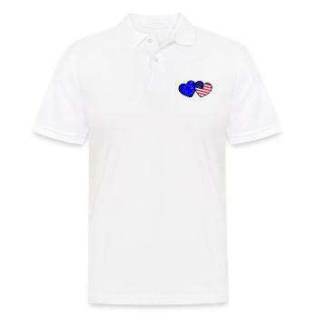 L’amour américain de l’Europe - Polo Homme - blanc - Devant - Kai (181cm)