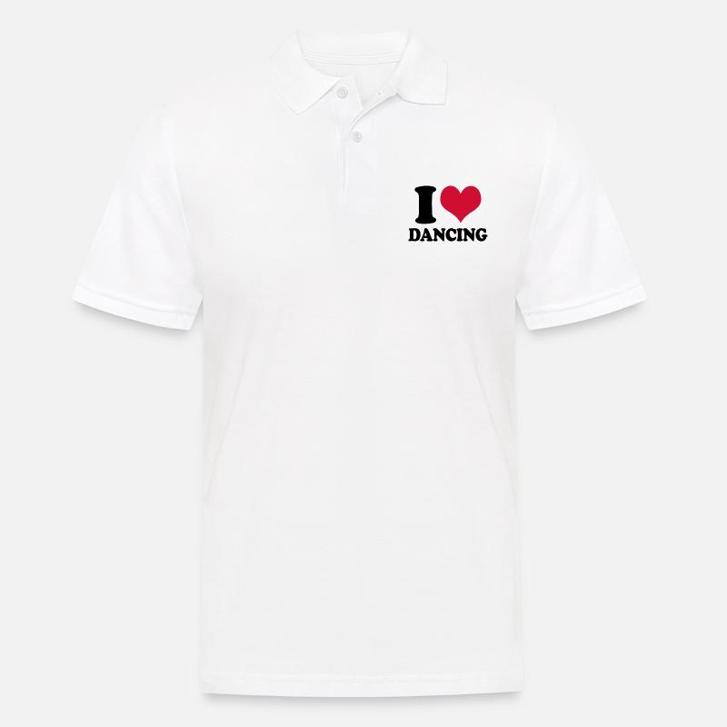 Danseur danseur J’aime danser danseur danseur - Polo Homme - blanc