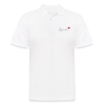 PAPOUNET. BONNE FÊTE PAPA. PAPA. FÊTE DES PÈRES - Polo Homme - blanc - Devant - Kai (181cm)