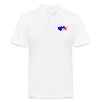L’amour de l’Europe Amérique - Polo Homme - blanc - Devant - Kai (181cm)