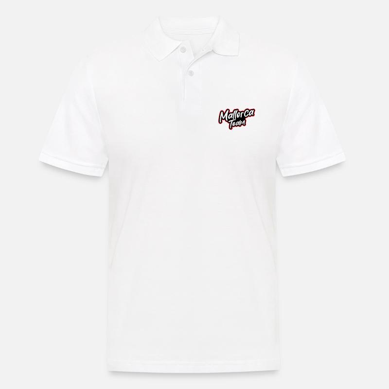 Mallorca Team - Männer Poloshirt - Weiß