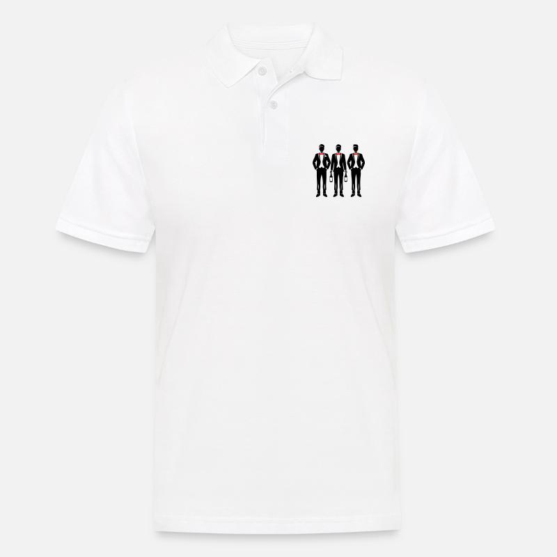 Bräutigam Team - Männer Poloshirt - Weiß