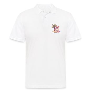 Buldog Français Chien Été - Polo Homme - blanc - Devant - Kai (181cm)